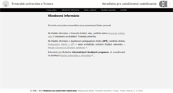 Desktop Screenshot of cec.truni.sk