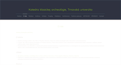 Desktop Screenshot of klasarch.truni.sk